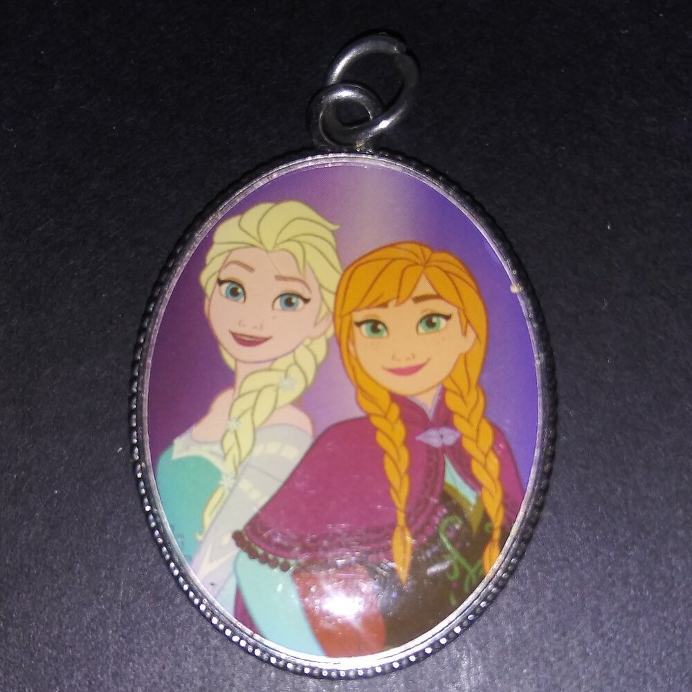 Disney Frozen Anna and Elsa Charm Pendant